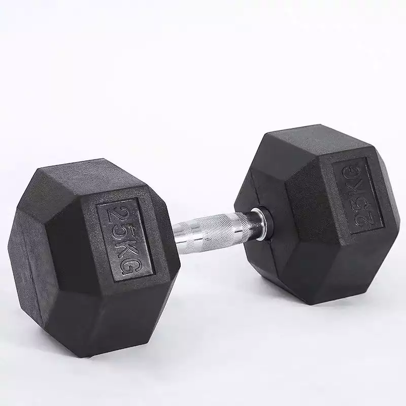 Fit Withit Accessory Gym Equipment Rubber Coated Dumbbell for Exercise